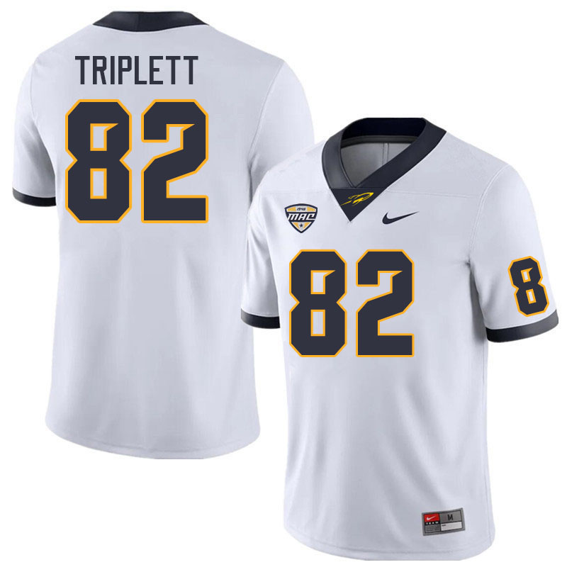 Toledo Rockets #82 Mel Triplett College Football Jerseys Stitched Sale-White